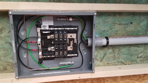 garage electric box|detached garage breaker box.